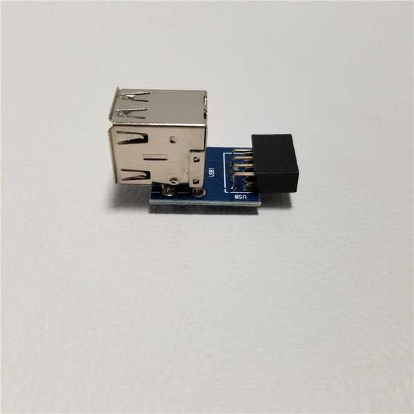 

9Pin to 2 Port USB A Female Converter PCB Board Card PC Case Internal Motherboard USB 2.0 Hub