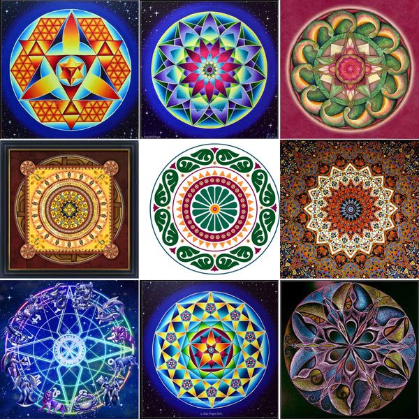 

diy diamond painting cross stitch kit rhinestone full round diamond embroidery flower colorful mandala home mosaic decoration multi0002