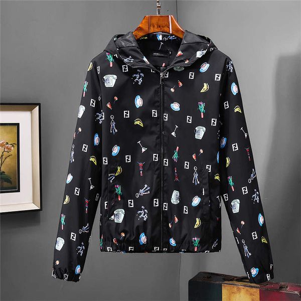 

hooded for men brand jackets luxury designer jacket long sleeve mens casual brand zipper jackets streetwear coats, Black;brown