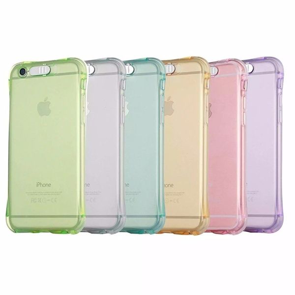 

phone back case fundas for iphone 678 s plus x samsung galaxy s7 s6 edge a3 a5 a7(2017) j5 j7 cover anti-knock soft tpu led flash