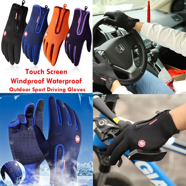 Sport Ski Driving Windproof Touch Screen Gloves Waterproof Winter Warm Mittens