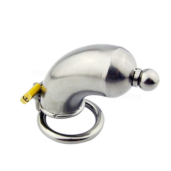 

304 for stainless cage ring with lock male chastity device sound cock cage chastity game y18110302 catheter toys steel men pe rsex
