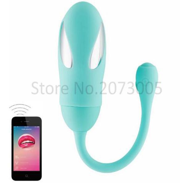 Libo App 8 Geschwindigkeiten Dildo Vibratoren für Frauen Drahtlose Steuerung Sprungei Sexspielzeug für Frau Vibrador Sex Produkte Erotikspielzeug Y18102606