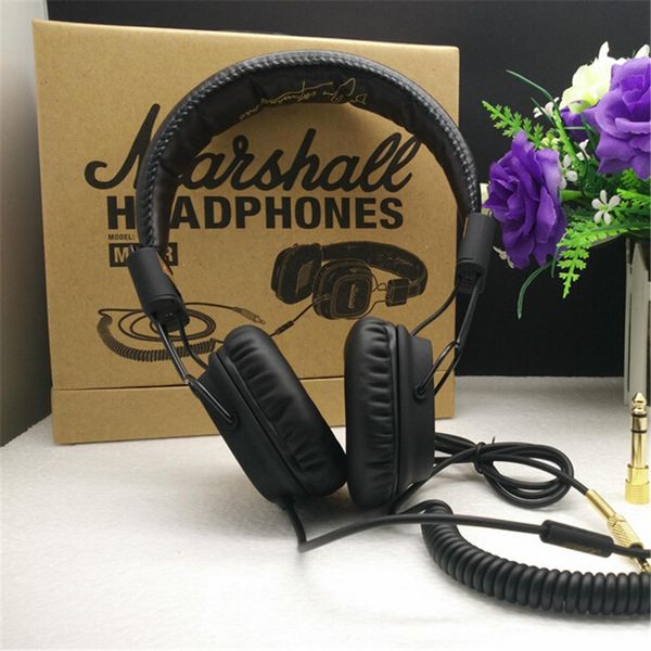 

Mar hall major headphone with mic deep ba dj hi fi headphone hifi head et profe ional dj monitor headphone