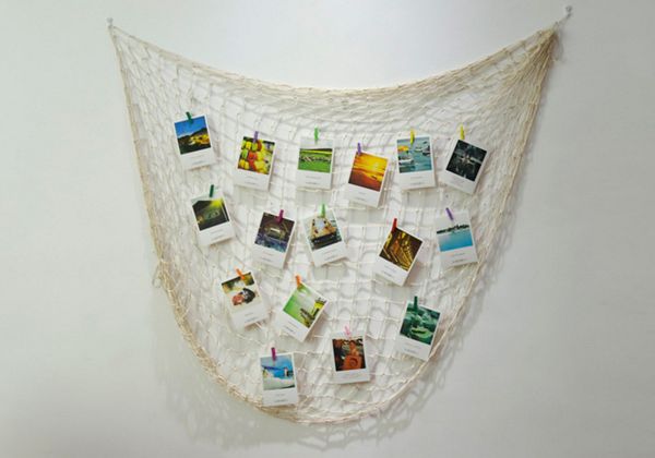 Mediterranean Style Decorative Fishing Net Wall Hanging Net Bar