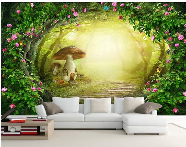 

rose flower vine beautiful forest tv sofa background wall wallpaper for walls 3 d for living room