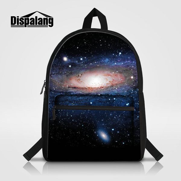 

canvas women's backpack galaxy stars printing lapbackpacks for college students universe space mens travel bagpacks rucksack rugtas pac