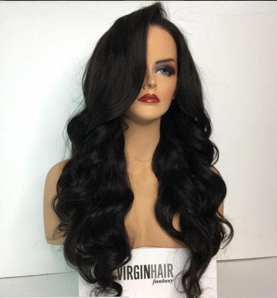 

lace front human hair wigs for black women glueless lace wigs pre plucked with baby hair brazilian remy hair, Black;brown