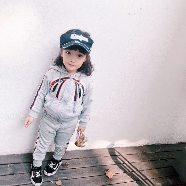 

2018 kid pring autumn clothe et kid boy girl long leeve hoodie cotton flower pant 2 pc uit fa hion track uit outfit
