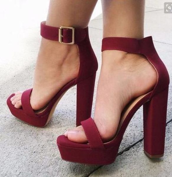 

2018 Super High Heels Open Toe Platform Women Sandals 2018 Gladiator Ankle Straps Summer Shoes Women Party Shoes