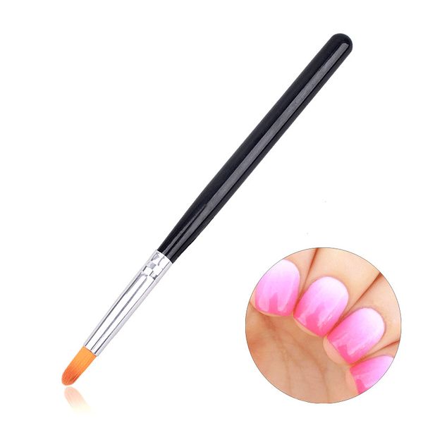 

nail art brush gradually staining colors gel nail brushes diy round head nail polish painting gel penseel, Yellow