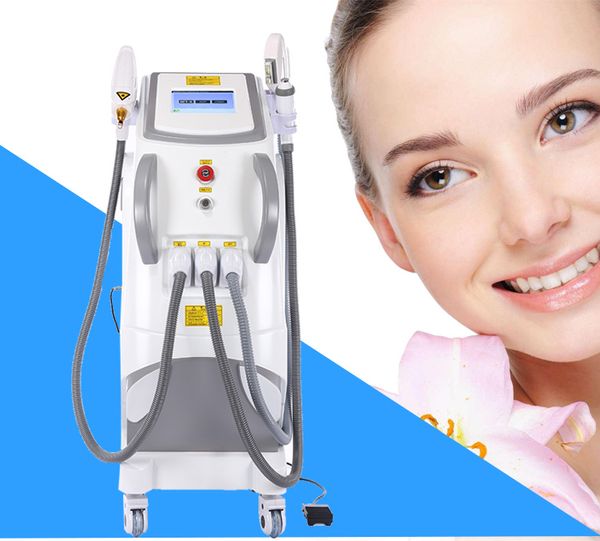 multifunction q switched opt ipl system shr nd yag laser+rf+elight hair removal tattoo removal skin rejuvenation beauty machine, Black
