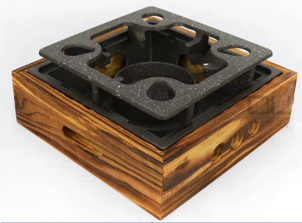 

portable aluminum alloy square stove pot furnace bbq grill multifunctional tea stove for l family picnic 062