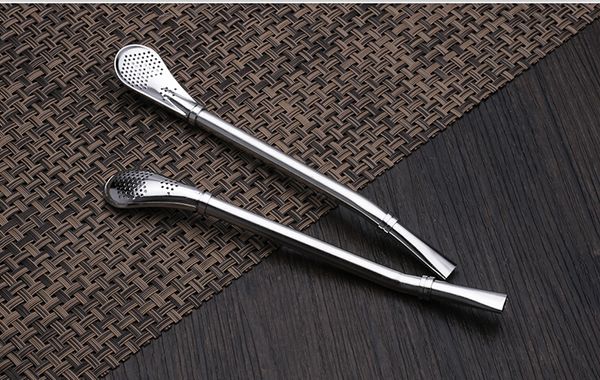 

new stainless steel drinking straw filter handmade yerba mate tea bombilla gourd washable practical tea tools bar accessories