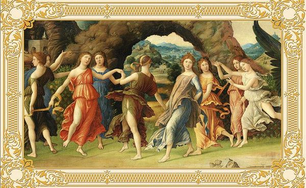 

wallpaper 3d mural for living room european famous painting oil painting art boutique tv background wall decorative painting tv background