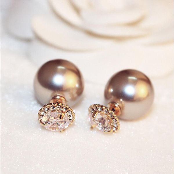 

2018 Корейский Стиль Мода Большой Имитация Жемчужина Ювелирные Изделия Темперамен