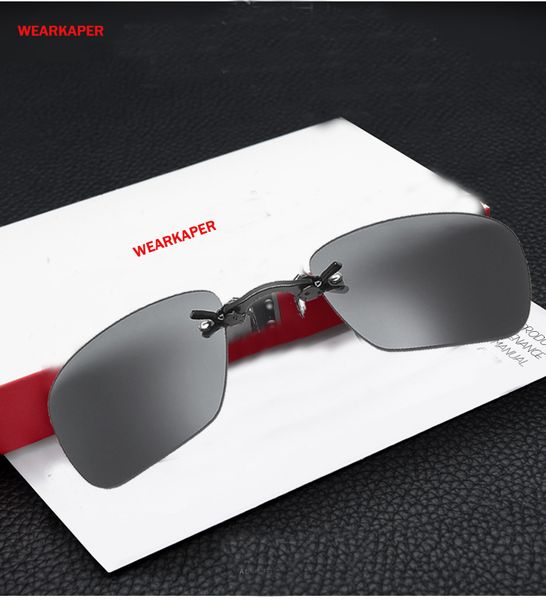 

wearkaper matrix morpheus apple style rimsless sunglasses men clamp nose movie sun glasses portable eyewear, White;black