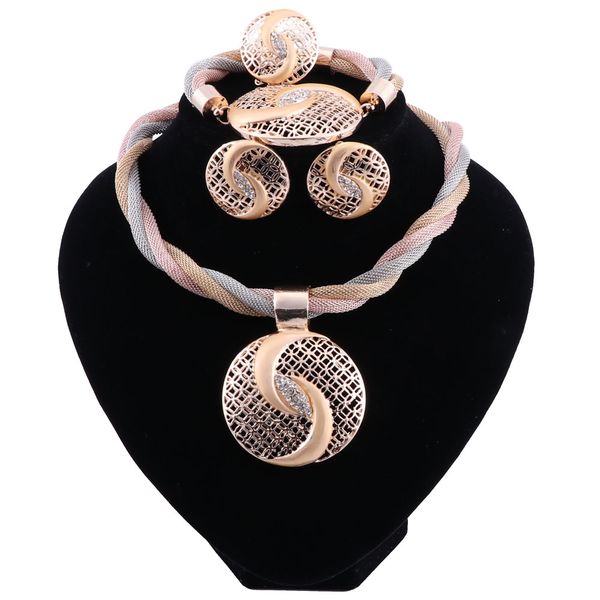 

ретро ювелирные наборы нигерийский бисером комплект ювелирных изделий для женщин свадьба кристалл ювелирные изделия ожерелье индийский компл, Black