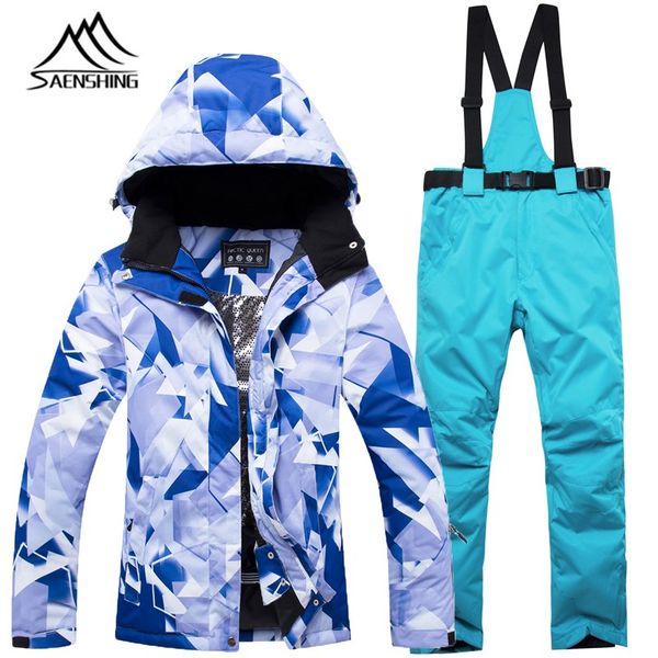

winter skiing suit women warm ski jacket snowboard pants breathable ski skiing and snowboarding suits windproof