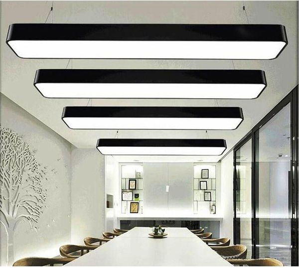 

led l120cm pendant light modern style rectangular ceiling pendant light home restaurant mall lighting made in china