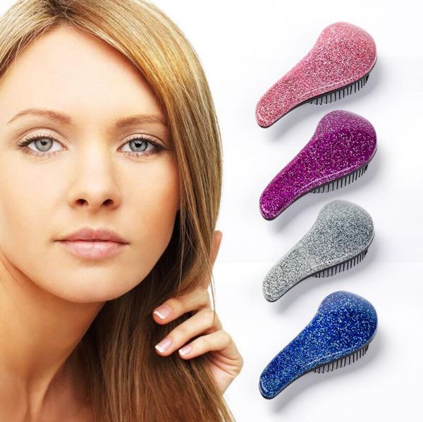 Tt Magic Anti Static Hair Brush Handle Plastic Electroplate Comb