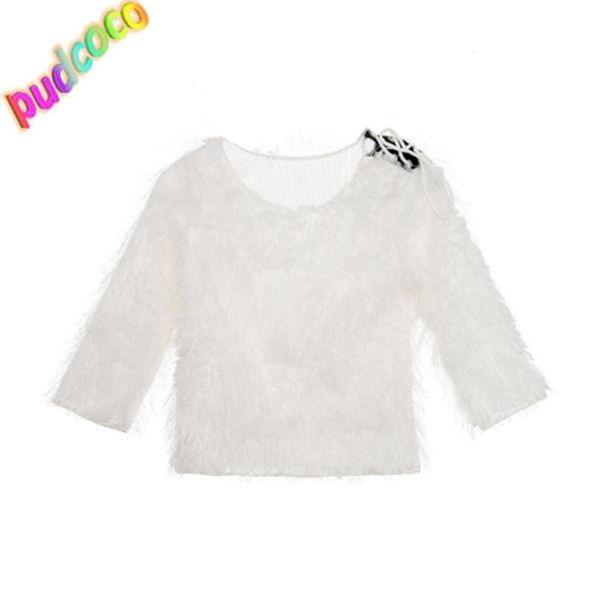 

2018 toddler baby girl winter long sleeve sweater warm knit kids pullover hot, Blue