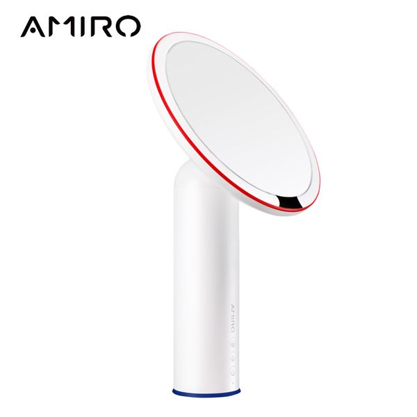 AMIRO 8-Zoll-LED-beleuchteter Make-up-Spiegel, intelligenter Ein/Aus-Sensor, True Color Clarity System