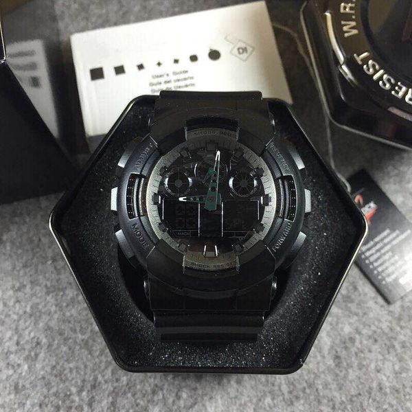 

watch brand movement watch waterproof multi-function men watch leisure fashion explosion recommended and good quality, Slivery;brown