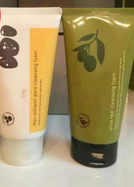 

Inni jeju volcanic pore clean ing foam olive real clea ing foam green tea cleaning clean er facial foam face cream hot