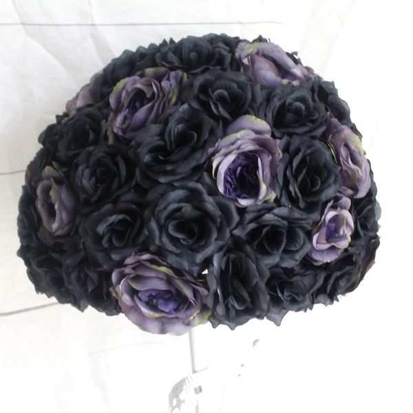 Acheter 2018 Spr Table De Centre De Boule De Fleur 40cm Dia Noir