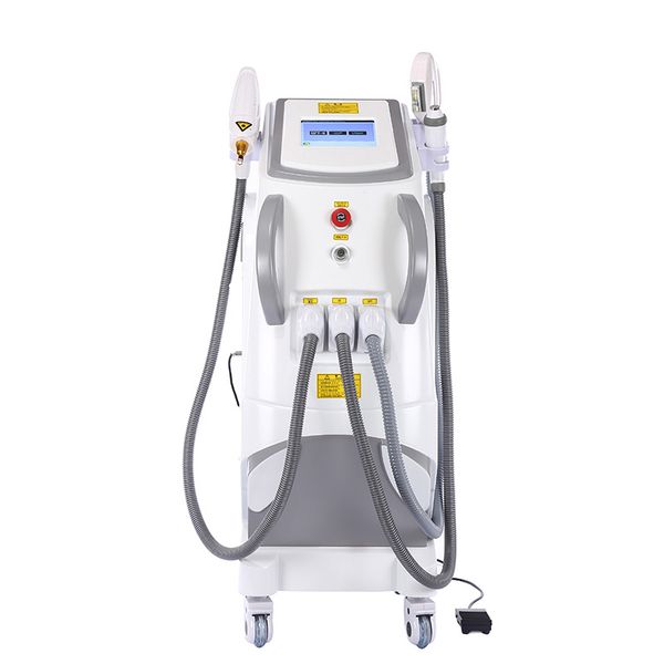 

professional stationary multifunction q switched ipl laser rf face lift tattoo hair removal machine elight opt shr rf nd yag laser ipl, Black