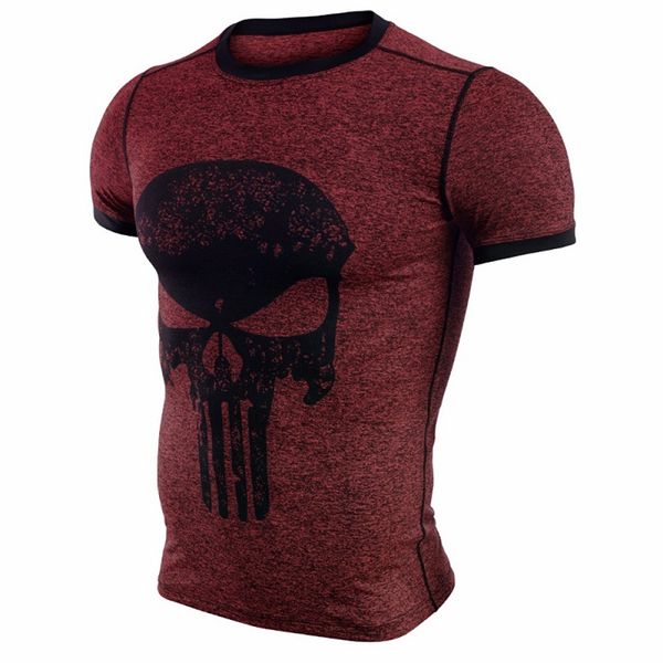 

new quick dry running shirt fitness tight football jerseys compression t-shirt sport shirt men crossfit gym tee rashga, Black;blue