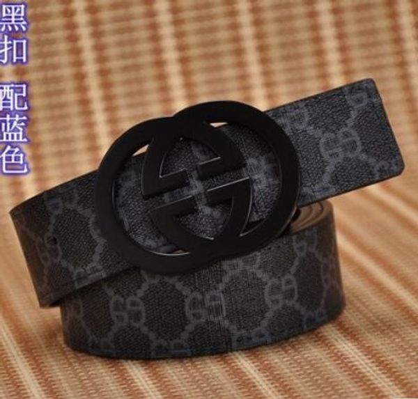

Letter Men's Belt Leather Belt Male Smooth Buckle Business Casual First Layer Cowskin Cintos Ceinture designer belts Free Shippi