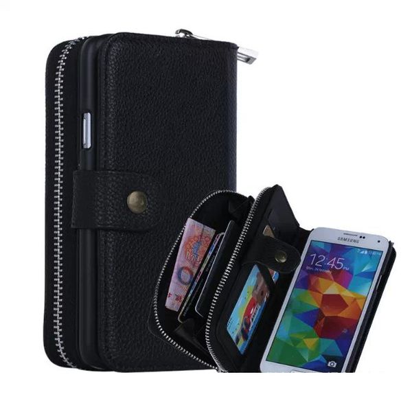 

для samsung s8 плюс магнит кошелек кожаный молния гель внутренний чехол с деньгами карманные слоты многофункциональный для galaxy s7 s6 edge