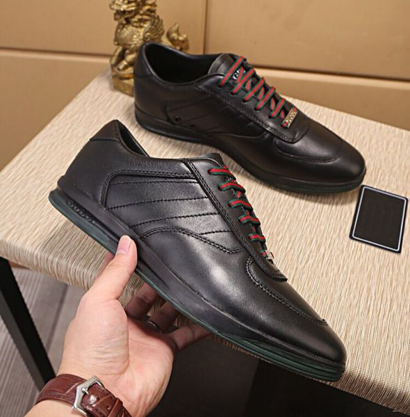

New 2018 men white black blue genuine leather sneakers,designer men flats comfortable top quality casual shoes 38-44 drop shipping