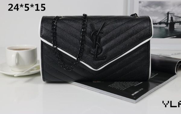 

Wholesale-Luxury Designer shoulder bags fashion brand women's bag package handbag Cross body Messenger chain bags pocket size24*5*15cm