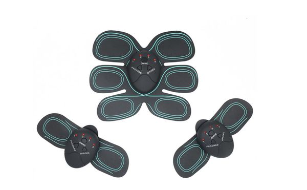 

smart ultimate abs stimulator abdominal ems muscle exerciser belt fat burner massager body slimming pad ab & arms full set