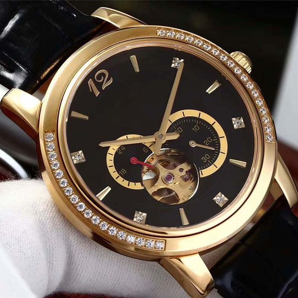 

кожа relogio masculino мужские часы автоматические механические часы мужчины серебро золото скелет наручные часы с движением японии, Slivery;brown