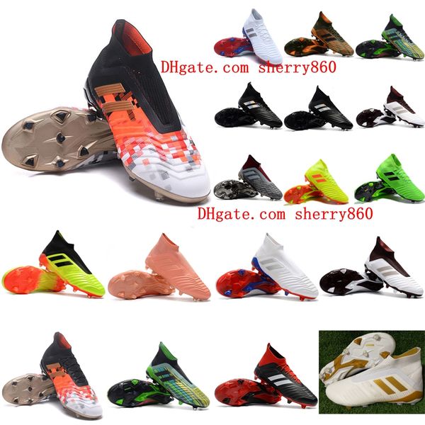 

2018 new arrival men occer cleat predator accelerator 18 occer hoe predator 18 fg football boot chuteira de futebol me i cheap