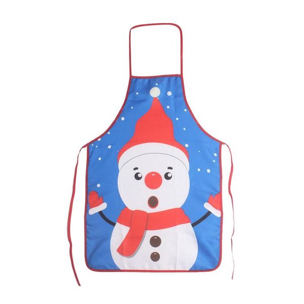 

1pc printed christmas decorative apron servants kitchen chef costume accessory apron for carnival festival holiday