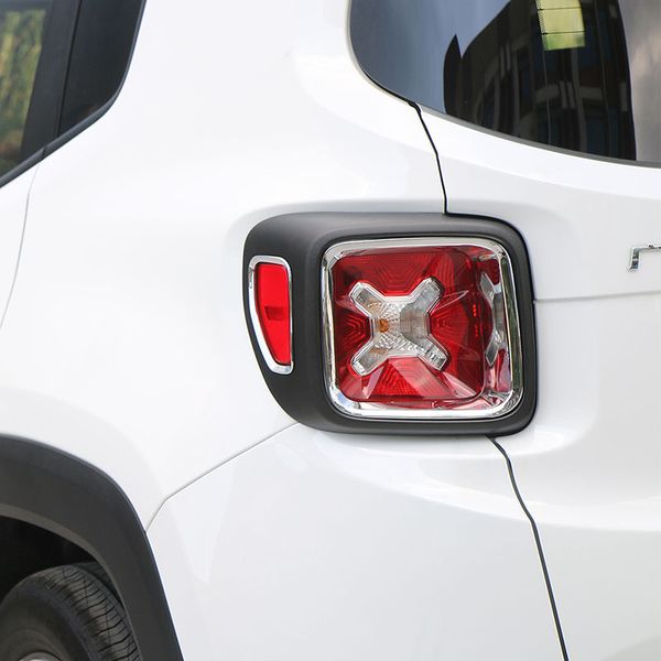 

car rear tail lamp light cover decoration inner trim fit for jeep renegade 2015 2016 abs styling