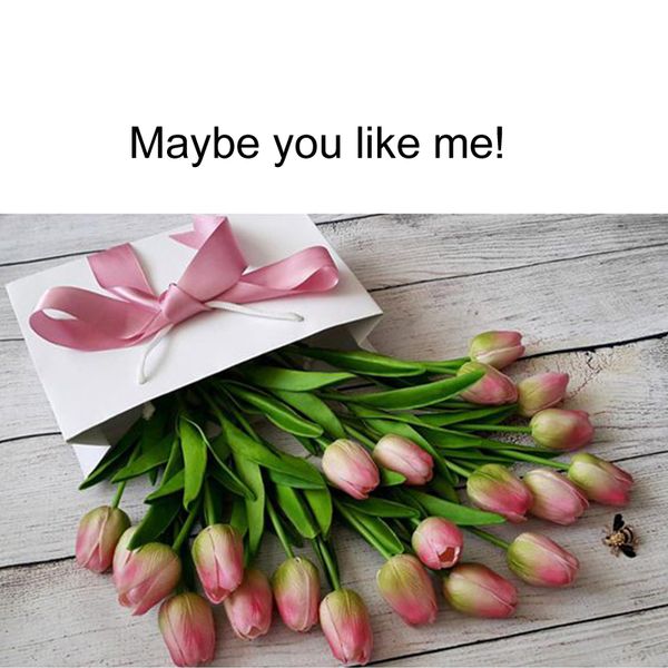 

30pcs/lot tulip artificial flowers wedding decor simulation bride bouquet pu calla real touch flores para for home garden decor selling