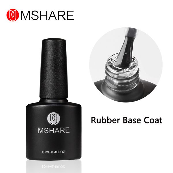 

mshare rubber base coat thick uv led primer gel vernis semi permanent, Red;pink