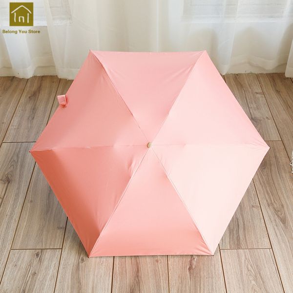 

super light umbrella mini pocket parasol small cute women uv ladies sun umbrella rain women ombrelle chinoise umbrellas wkw210