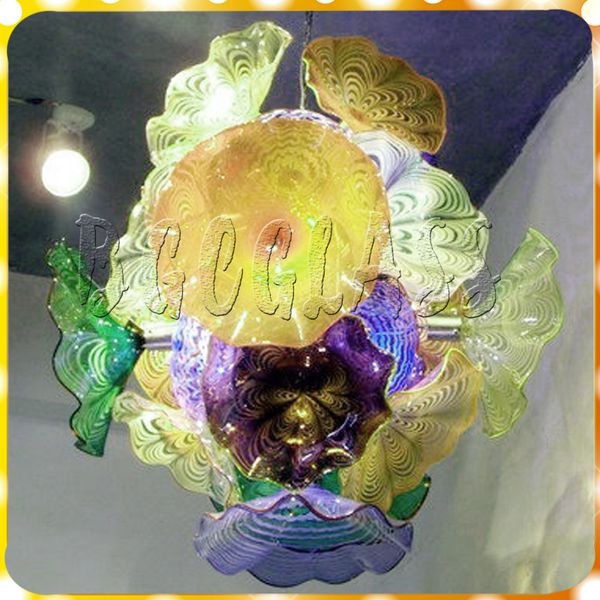 

flowers in bloom handmade blown glass chandelier modern art glass hanging led pendant lamps chihuly style customized glass chandelier light