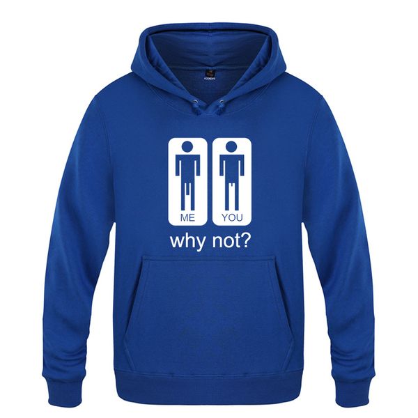 

why not funny humor novelty sweatshirts men 2018 mens hooded fleece pullover hoodies, Black