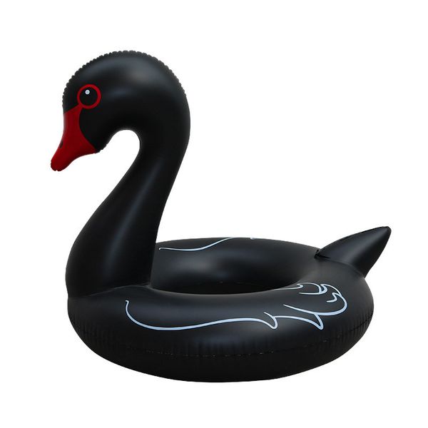 

inflatable swan swim ring black and white swan pool float flamingos swimming circle pool float inflatable lifebuoy
