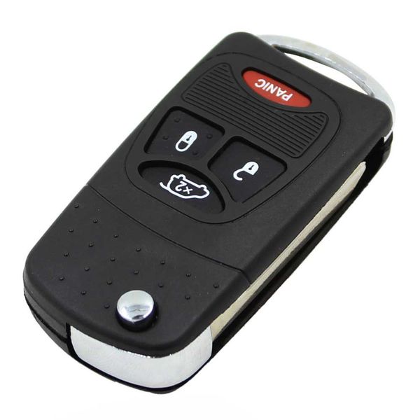 

4button panic flip folding remote fob key shell key case for chrysler dodge avenger nitro for car jeep with switch blade