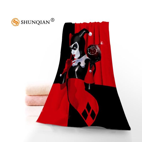 Acheter Nouvelle Serviette De Bain Personnalisé Harley Quinn Serviette De Plage En Microfibre Adulte Sport Serviettes De Voyage 70x140cm Séchage