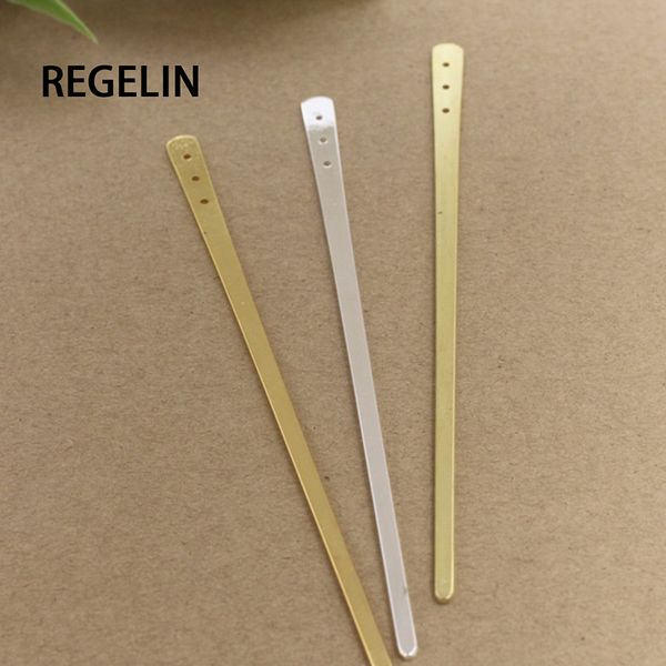 

regelin raw brass silver color hair sticks hair pins blank base setting 5pcs/lot 150x7mm for women jewelry bulks, Golden;white